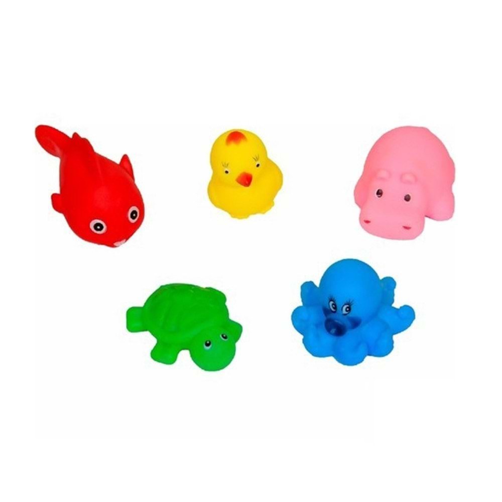 Sozzy Toys Neşeli Banyo Oyuncakları Sevimli Hayvanlar 5'li