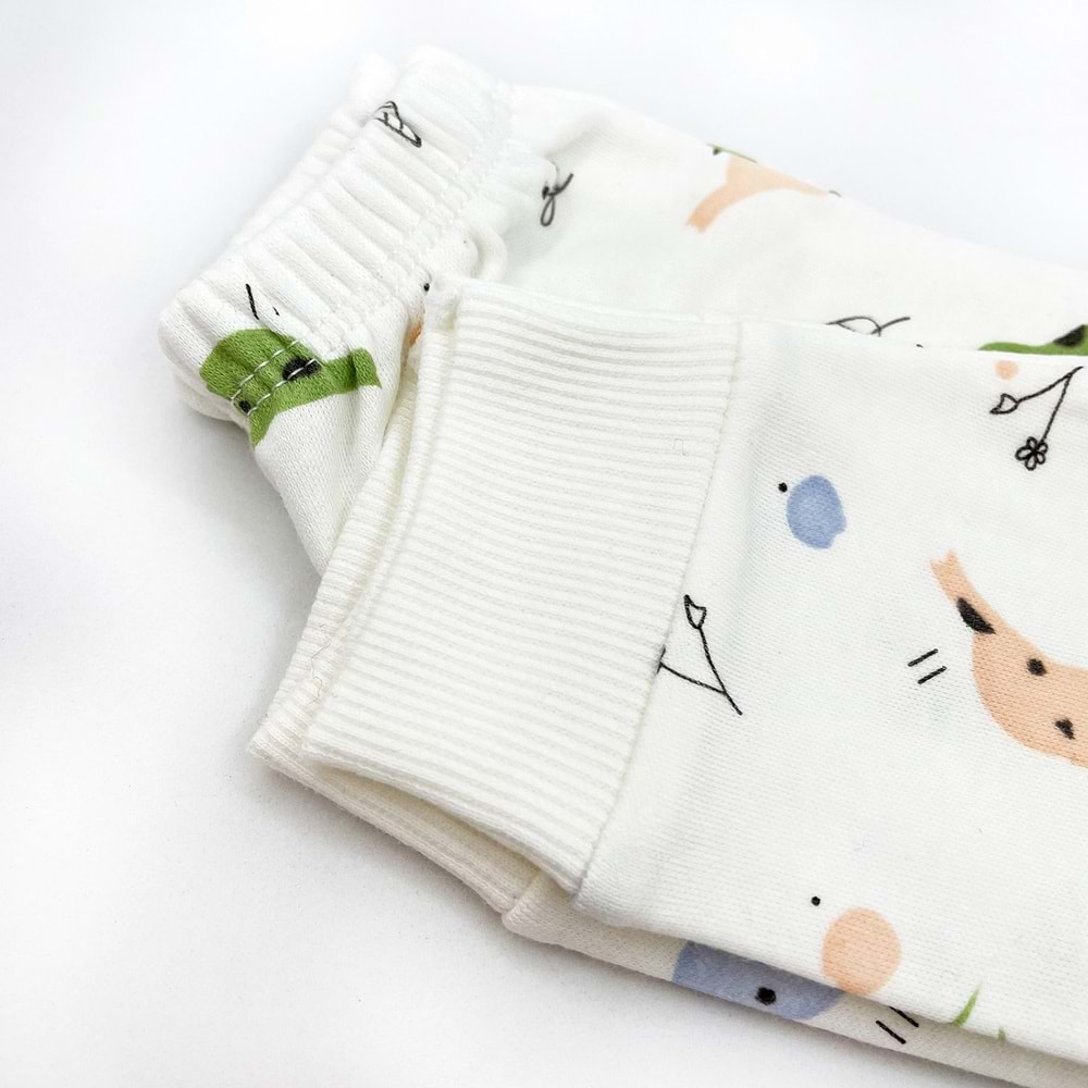 Sema Baby Happy Birds Bebek Pijama Takımı 6-9 Ay