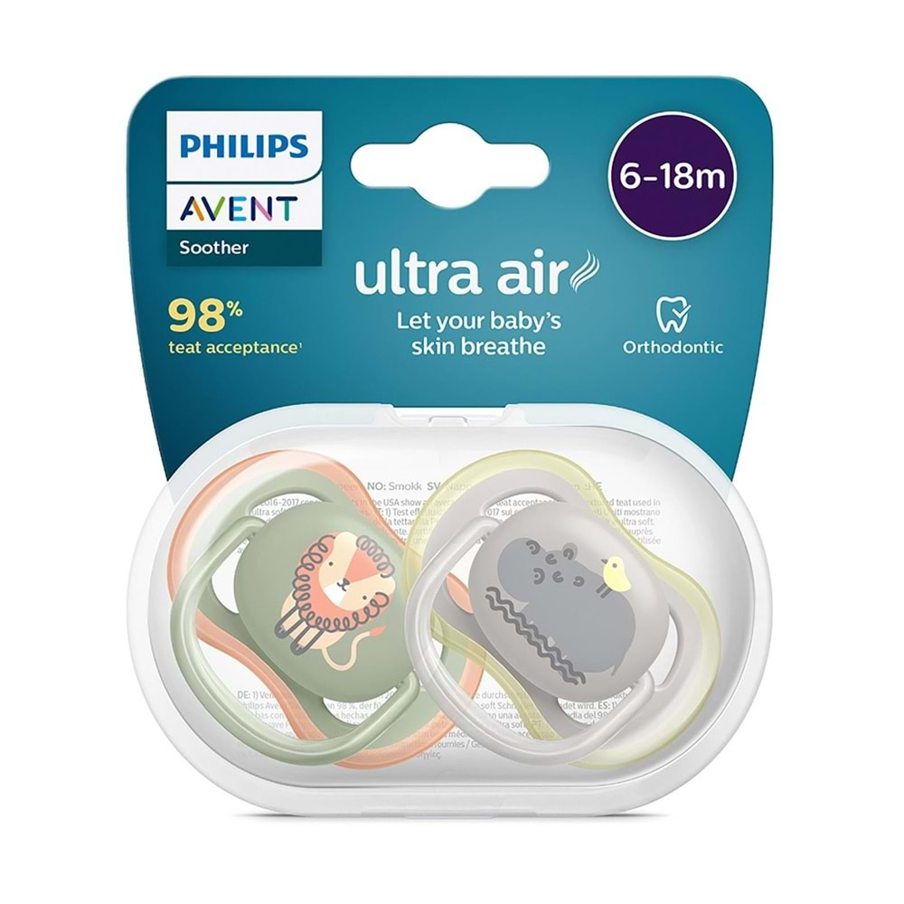 Philips Avent SCF085/17 Ultra Air Emzik 6-18 Ay 2li Erkek