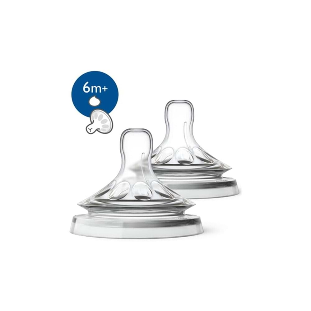 Philips Avent Natural Yoğun Akış Y Kesim +6 Ay 2li Biberon Emziği