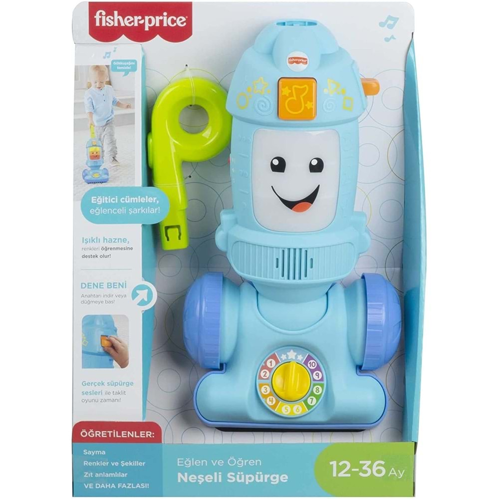 Fisher Price Eğlen ve Öğren Serisinden Türkçe Konuşan Neşeli Süpürge