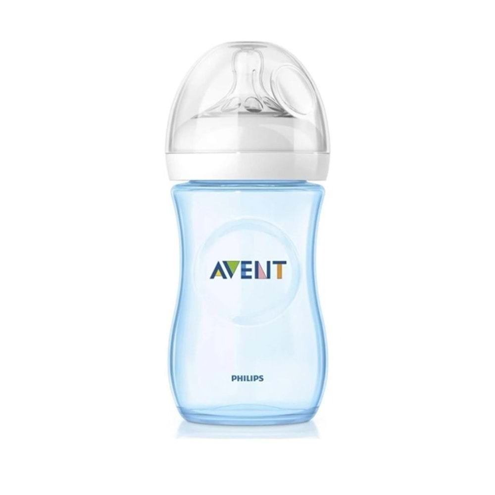 Avent Natural PP Biberon 260 ml - Mavi