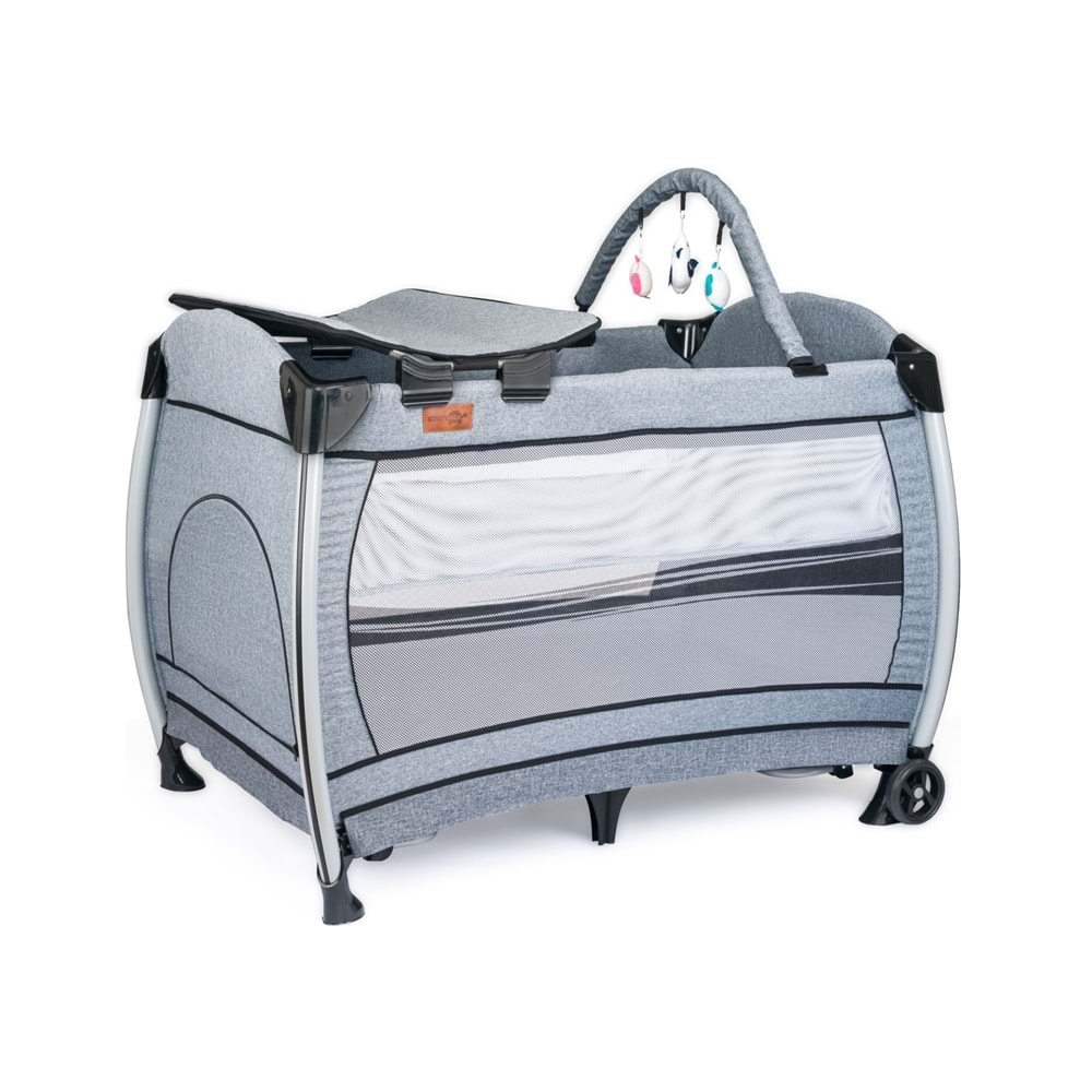 Comfymax Power Park Yatak Oyun Parkı 70x110 - Steel Grey