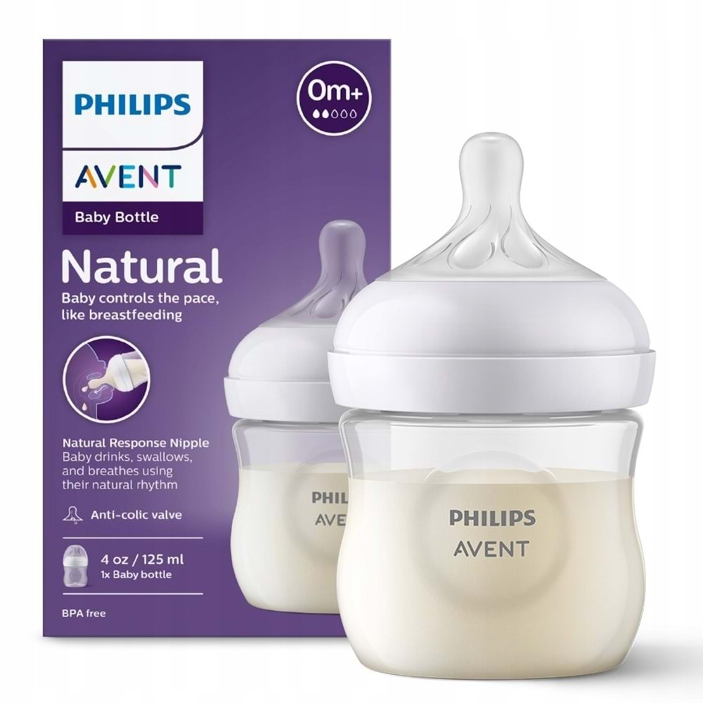 Philips Avent Natural Response PP Biberon 0 Ay+125ml SCY900/01