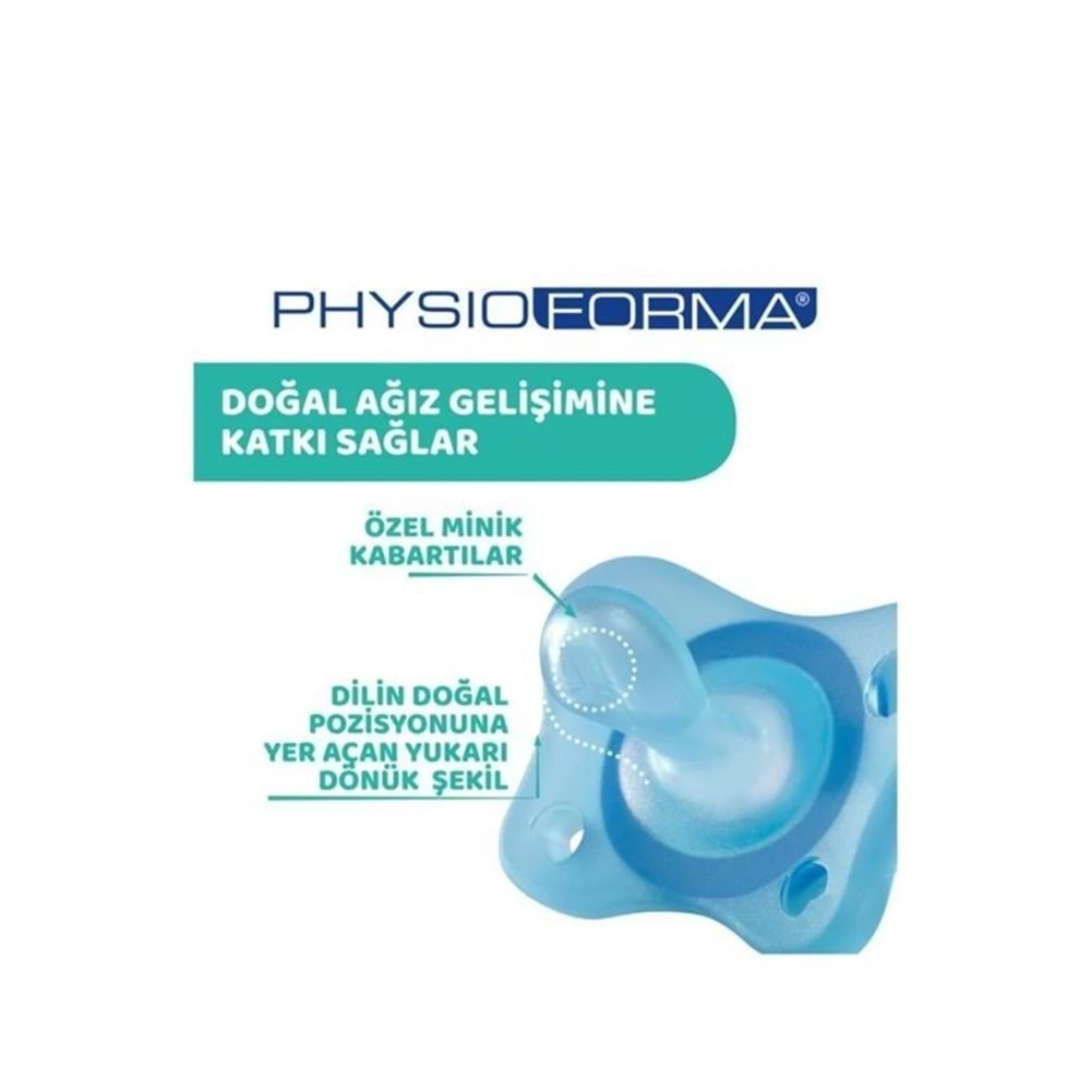 Chicco PhysioForma Mini Soft 2'li Emzik 2-6 Ay Erkek