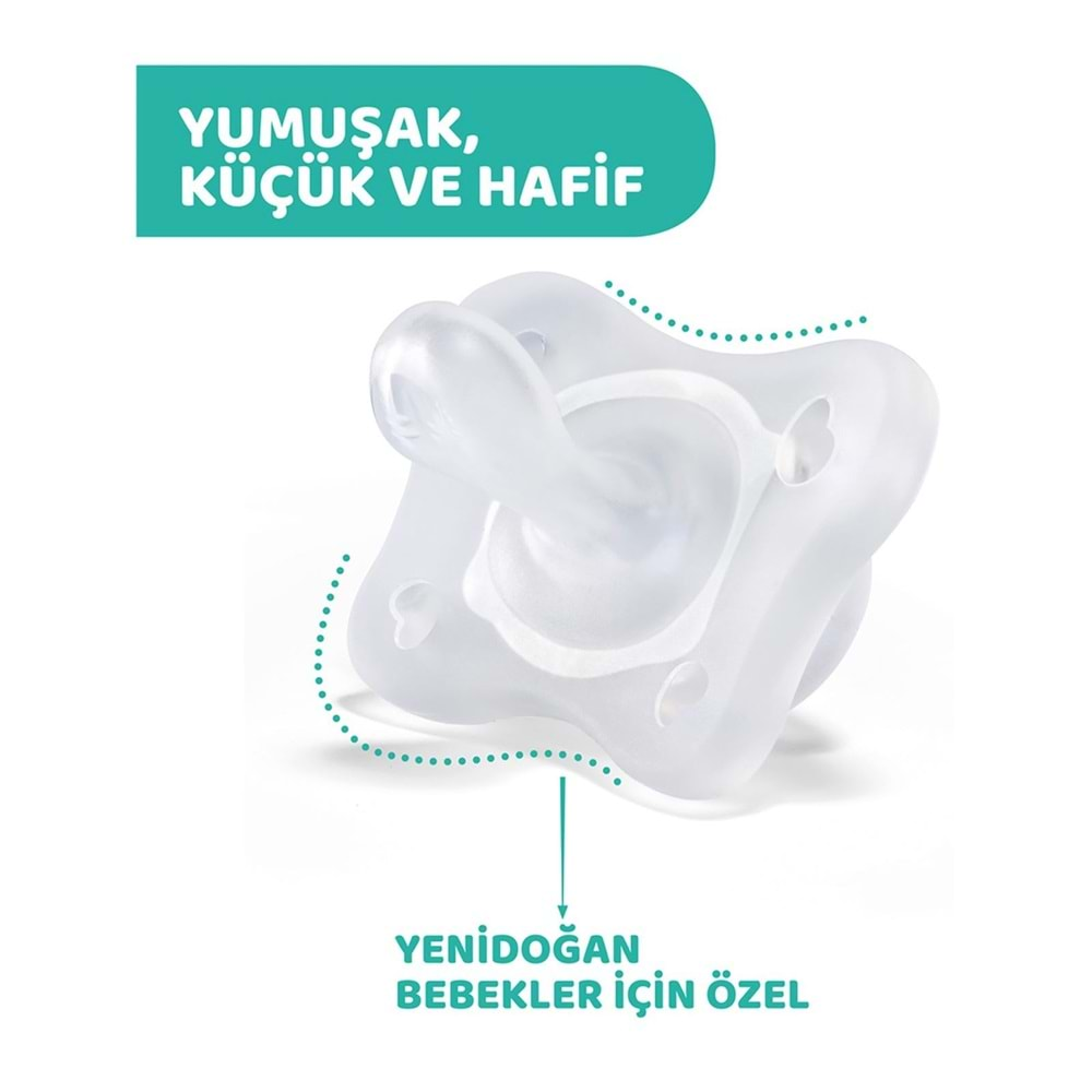 Chicco PhysioForma Mini Soft 2'li Emzik 0-2 Ay Kız