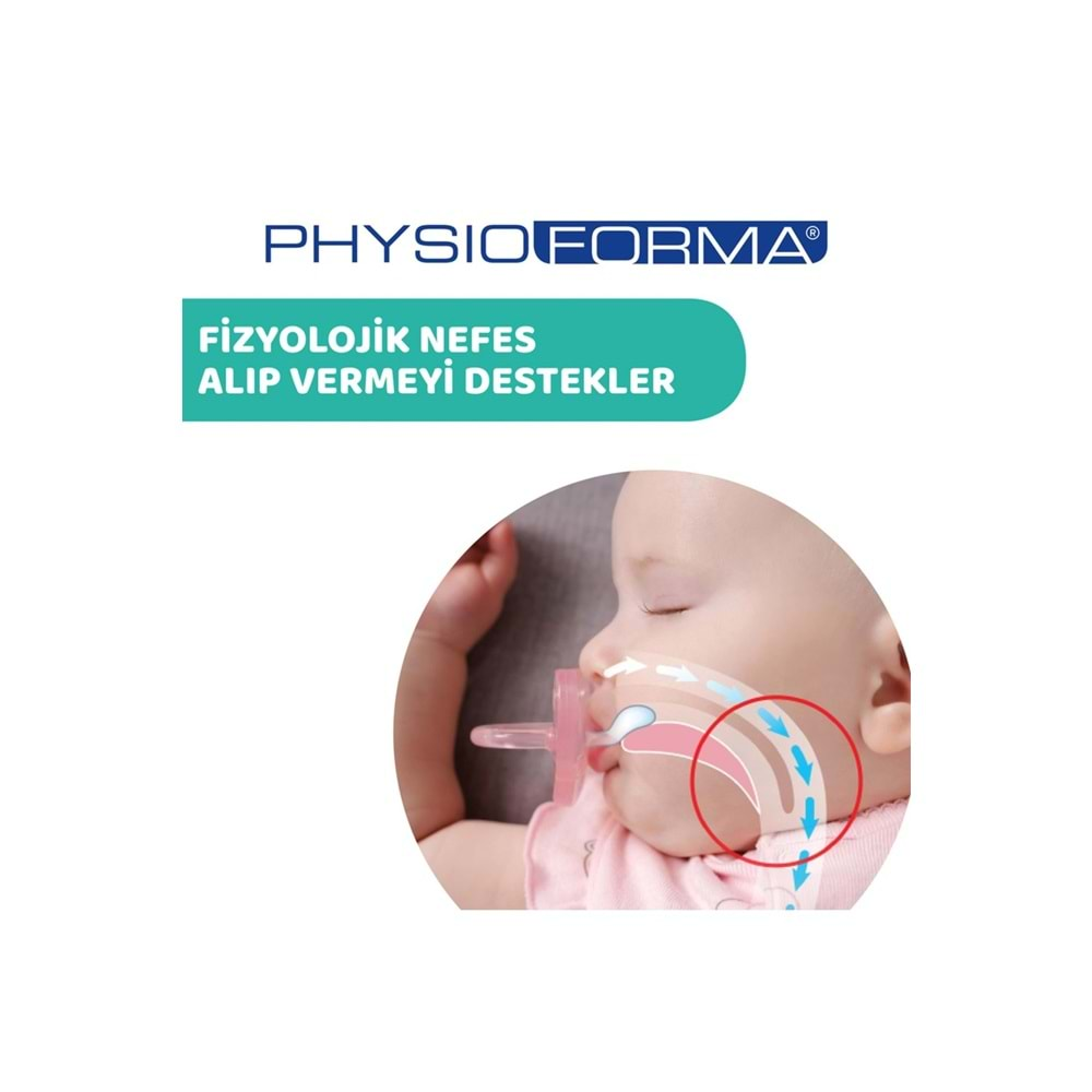 Chicco PhysioForma Mini Soft 2'li Emzik 2-6 Ay Kız