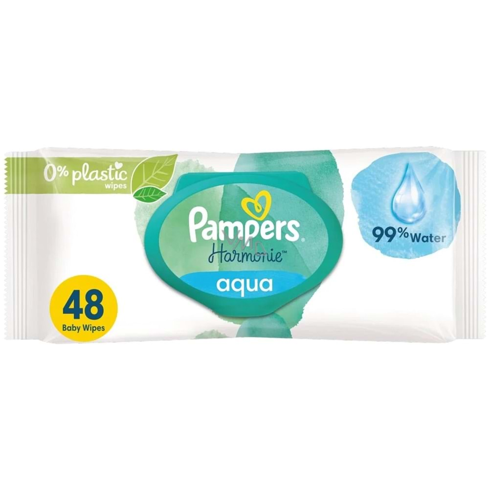 Prima Pampers Harmonie Aqua Yenidoğan Islak Havlu 48 li