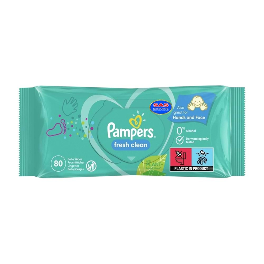 Prima Pampers Temiz ve Ferah Islak Bebek Havlusu 80'li