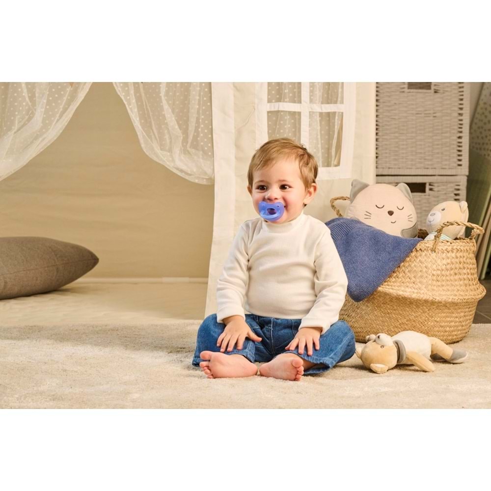 Chicco PhysioForma Soft 2'li Silikon Emzik 6-16 Ay Erkek
