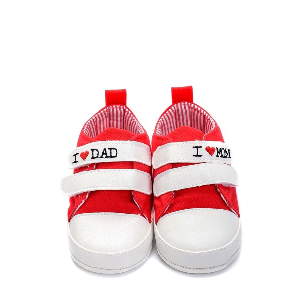 I Love Mom and Dad Patik Kırmızı G-2287 Kırmızı
