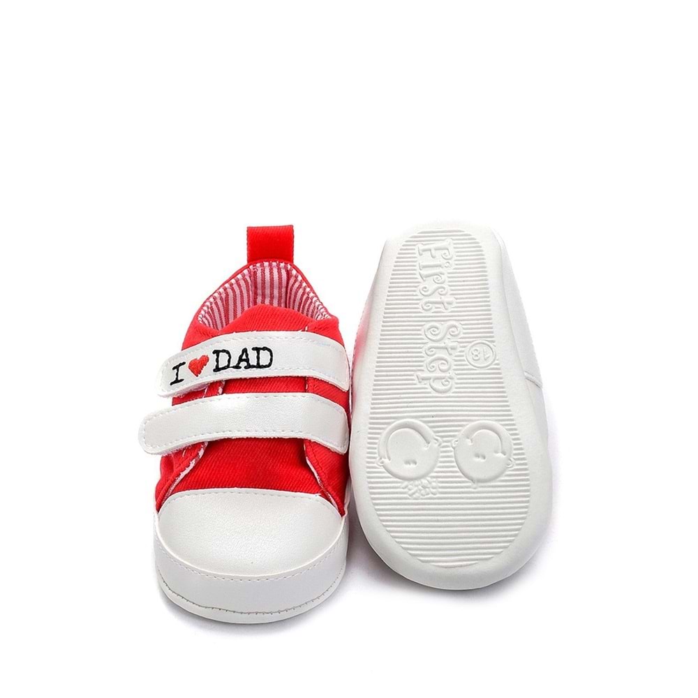 I Love Mom and Dad Patik Kırmızı G-2287 Kırmızı