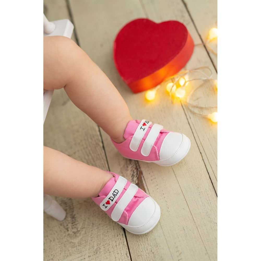 I Love Mom and Dad Patik Pembe G-2287 Pembe