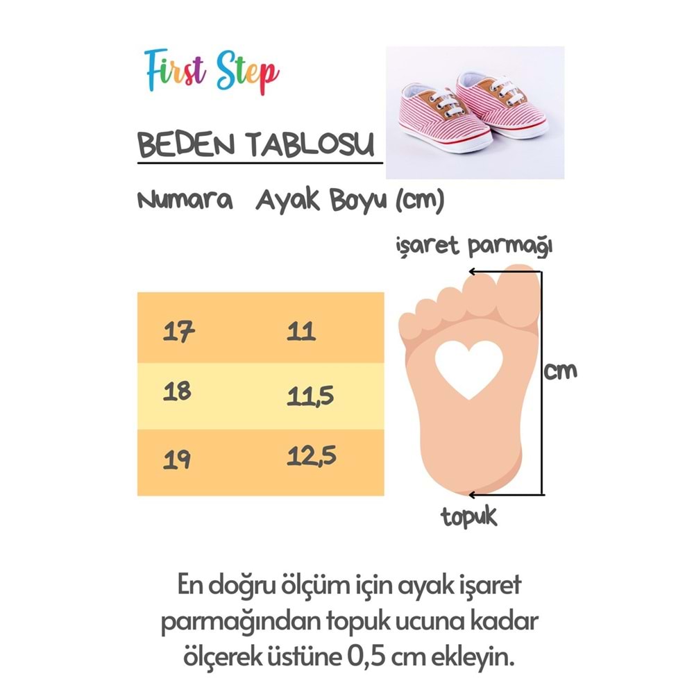 Mavi Çizgili Erkek Bebek Patik İlk Adım Ayakkabısı Mavi