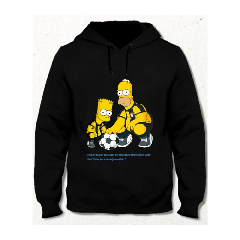 Baba-Oğul Futbol Kapüşonlu Sweatshirt
