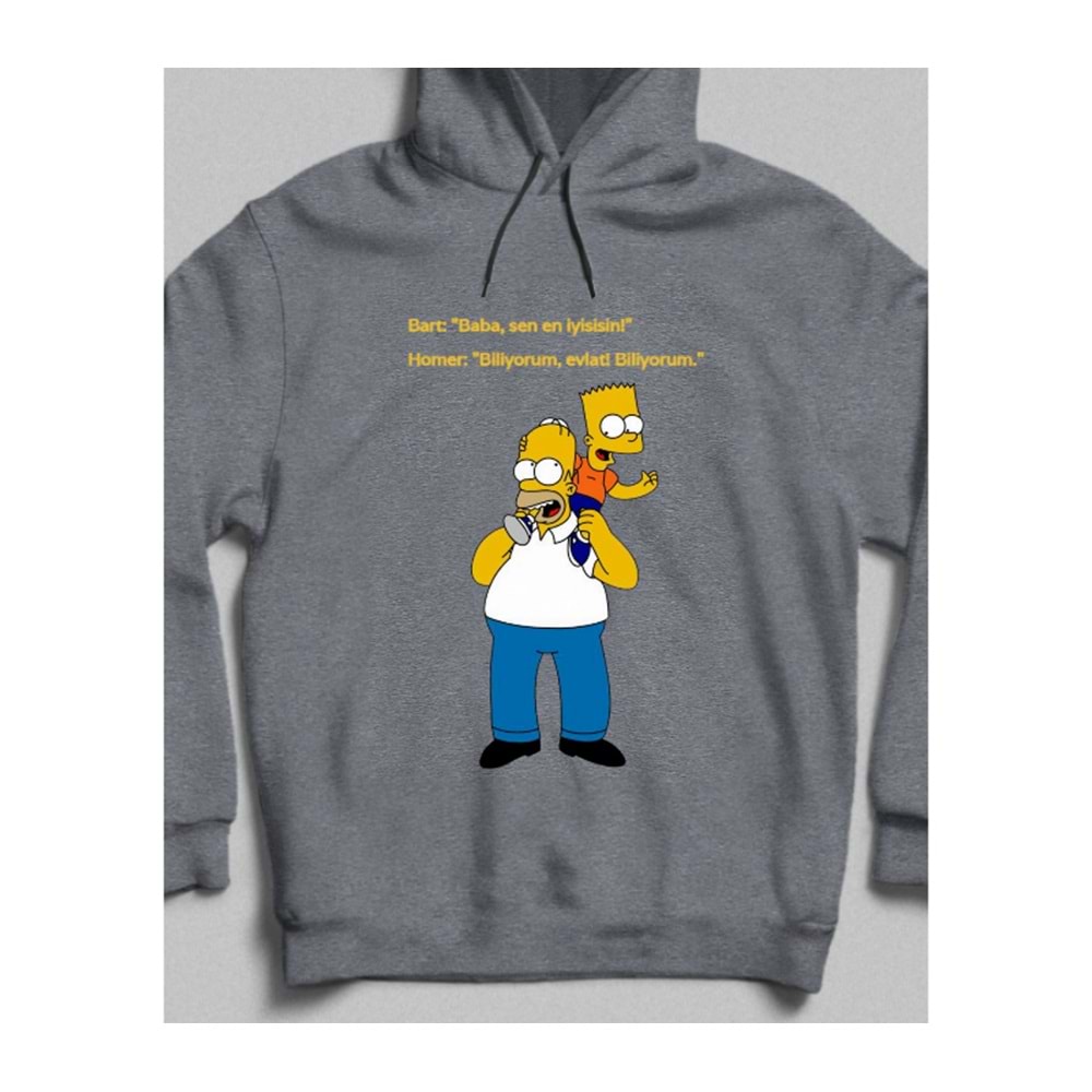 Baba Sen En İyisin! Kapüşonlu Sweatshirt