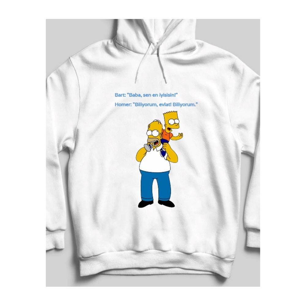 Baba Sen En İyisin! Kapüşonlu Sweatshirt