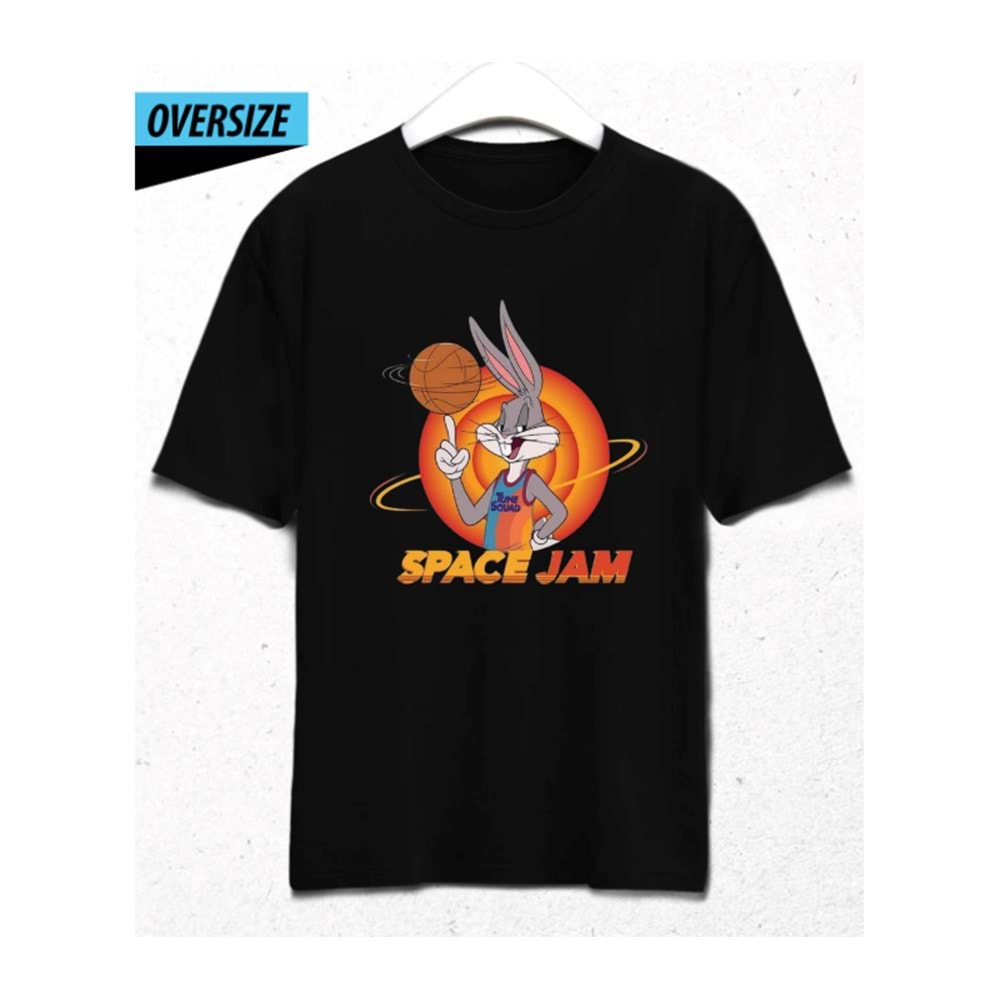 Orbit Dunker Oversize Unisex T-shirt Siyah