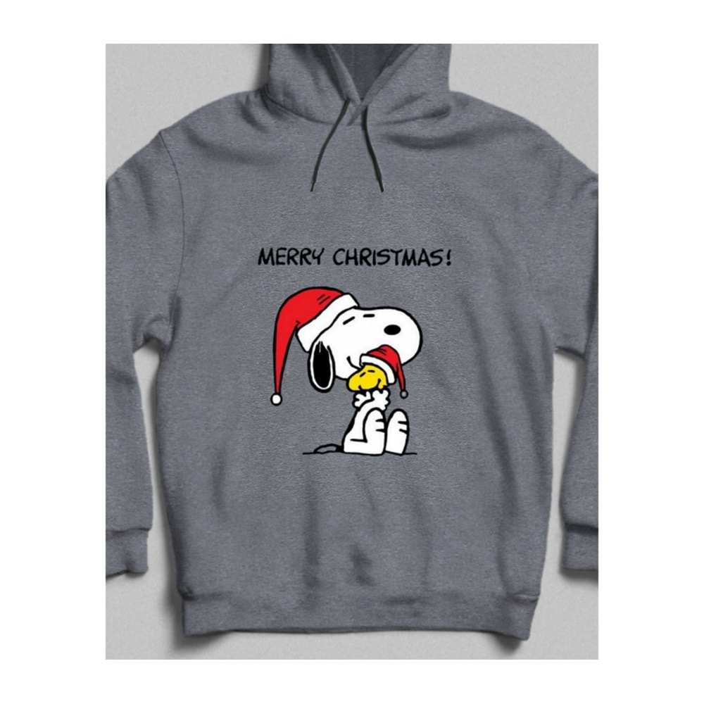 Snoopy Christmas Cozy Hoodie Kırmızı