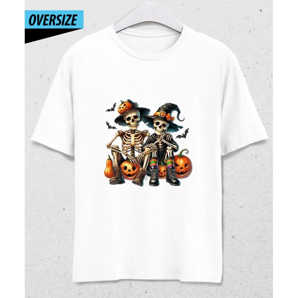 Cadı ve Vampir: Sonsuz İkili Oversize T-Shirt
