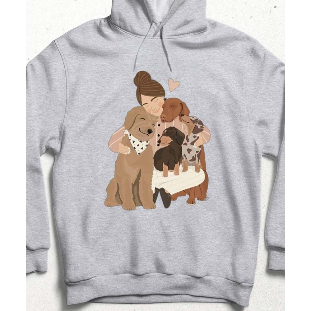Pati Sarılışı Tasarım Sweatshirt
