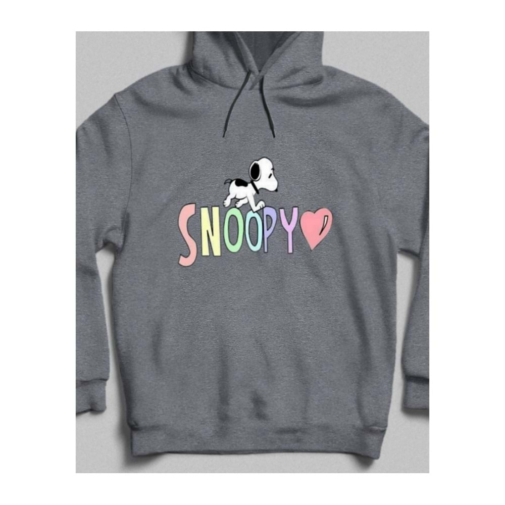 Snoopy'nin Sevgi Dolu Dünyası Kapüşonlu Sweatshirt