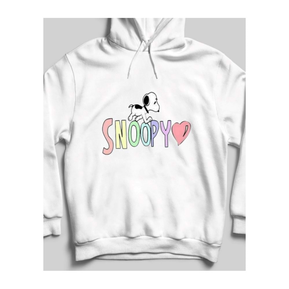 Snoopy'nin Sevgi Dolu Dünyası Kapüşonlu Sweatshirt