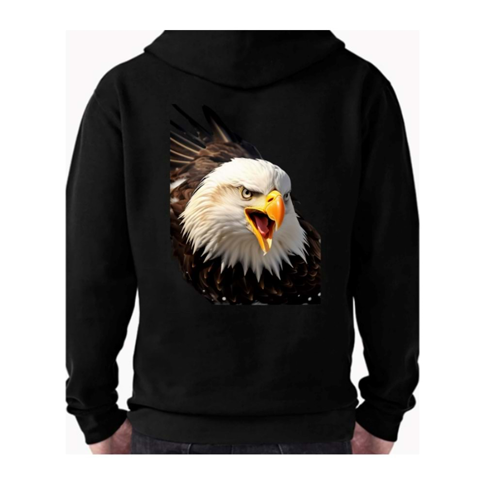 Kartal - Beşiktaş - BJK - Agle Özel Tasarım Taraftar Sweatshirt ( M Beden ) Ön-Arka Baskı