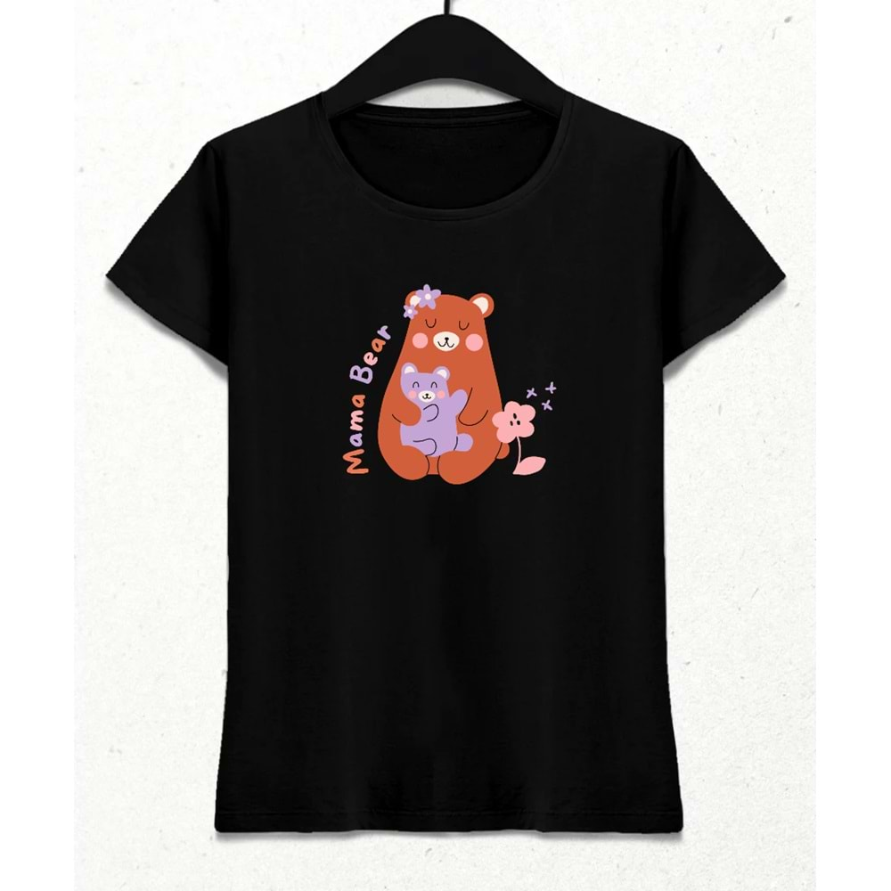 MamaBear Siyah T-Shirt S Beden