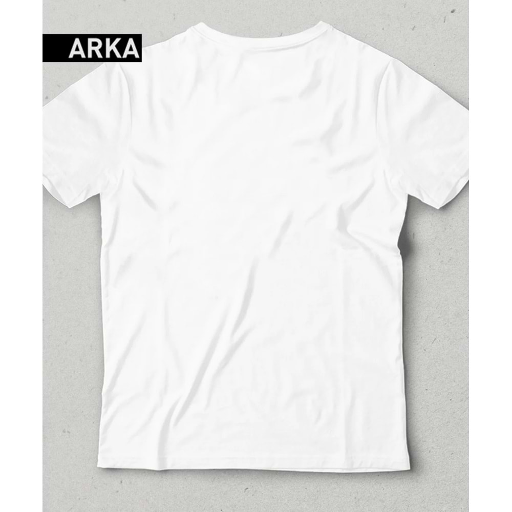 Atatürk Baskılı Özel Tasarım Çocuk T-Shirt Beyaz