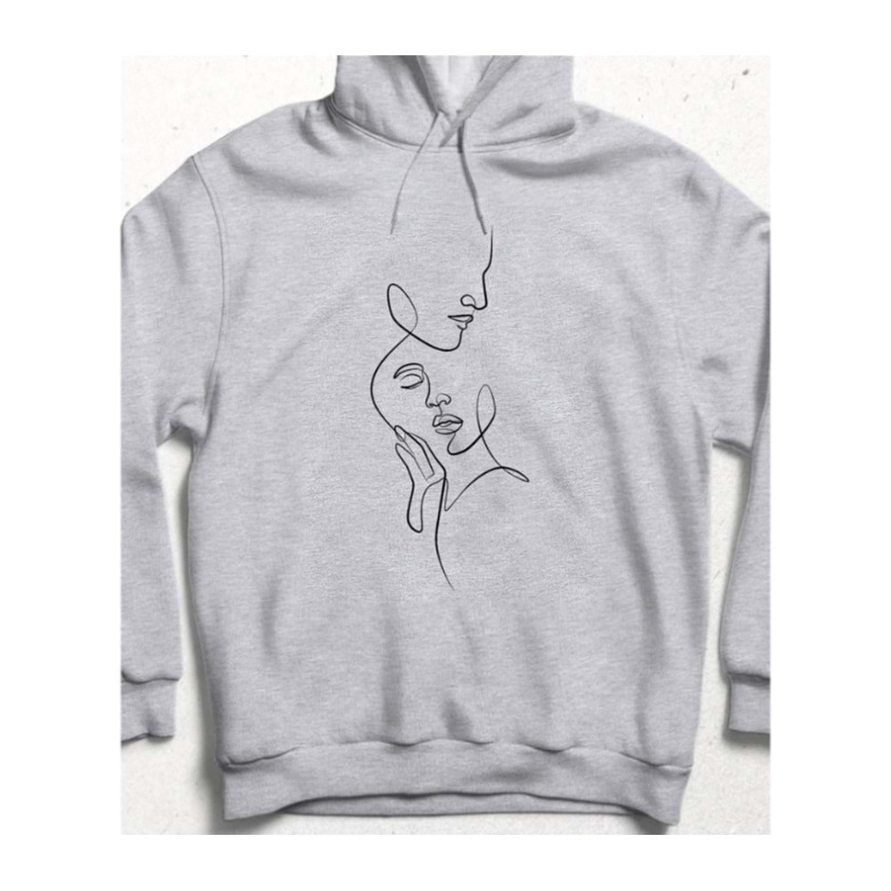 Together is Beautiful: Unisex Love Sweatshirt Gri