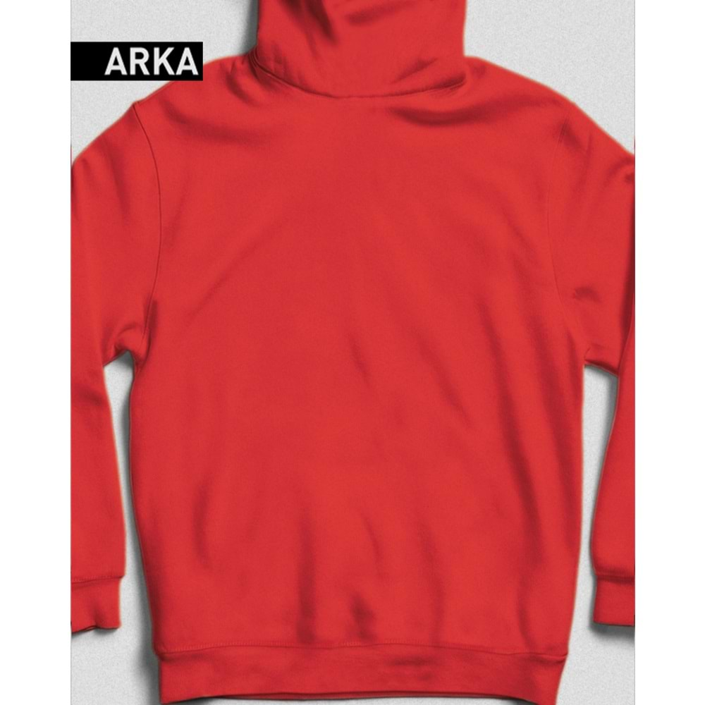 Rahat ve Şık Unisex Kapüşonlu Sweatshirt Koyu Gri