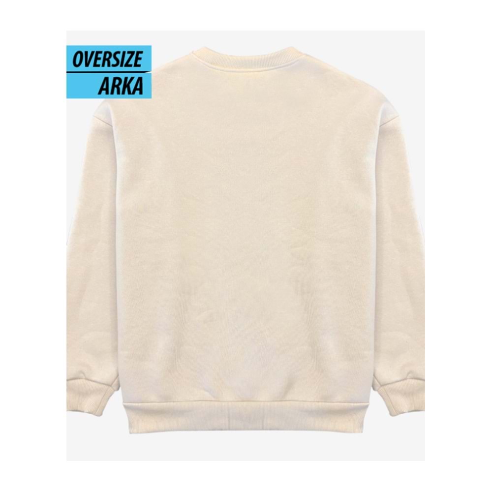 God Bless America Oversize Sweatshirt US Bej