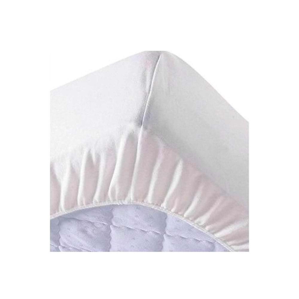 140x200 Cm Çift Kişilik Fitted Geçmeli Sıvı Geçirmez Alez Pamuklu Yatak Koruyucu
