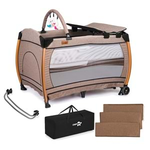 Comfymax Power Park Yatak Oyun Parkı 70x110 - Wood Brown