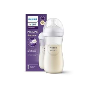 Philips Avent Natural Response PP Biberon 3 Ay+ 330ml SCY906/01