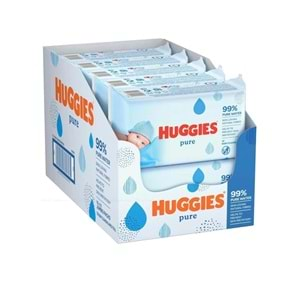 Huggies Pure Yenidoğan Hassas Islak Havlu 72 Yaprak 10'lu Maxi Paket (720 Yaprak)