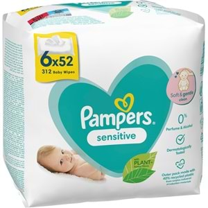 Prima Pampers Sensitive Hassas Islak Bebek Havlusu 52x6 Adet (312 Yaprak)