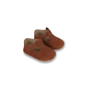 Hakiki Deri Taba İlk Adım Bebek Ayakkabı-D-472 Taba 18