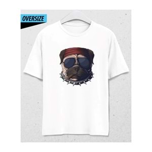Chill Dog - Kamp, Eğlence, Motorcu T-Shirt Beyaz