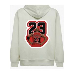 Hoop Hustle – Basketball Vibes Kapüşonlu Sweatshirt Bej