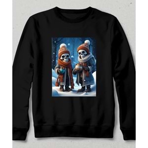 Sonsuza Dek - Özel Tasarım Sweatshirt / Unisex Beyaz