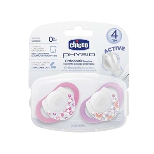 Chicco Emzik Physio Pembe Silikon 4m+ 2'li