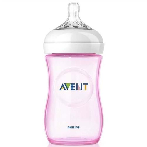 Avent Natural PP Biberon 260 ml - Pembe 8710103875970