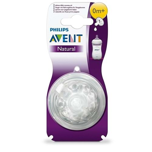 Philips Avent Natural Biberon Emziği Yenidoğan 0 Ay+ 2li SCF631/27