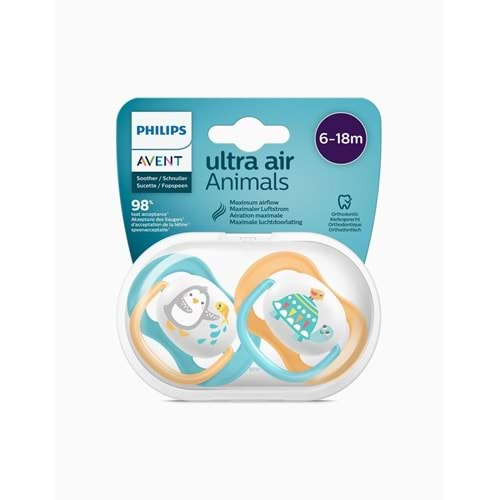 Philips Avent Ultra Air Animals 2li Emzik 6-18 Ay - Unisex