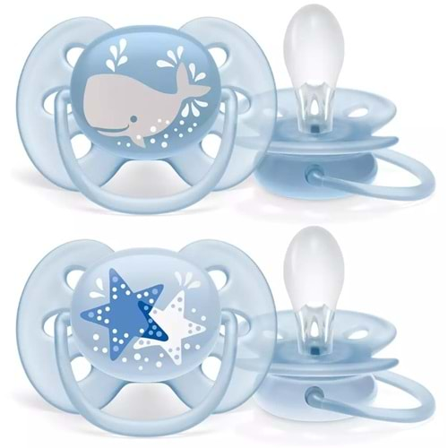 Philips Avent Ultra Soft Emzik 6-18 Ay 2li Erkek SCF223/03