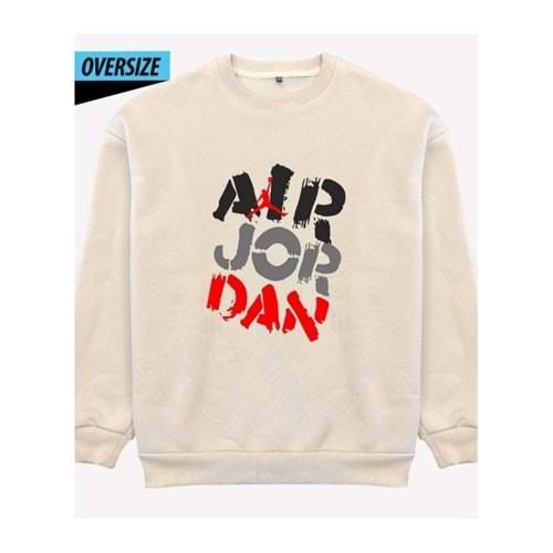 Blaze & Zane: Cesur ve Sınır Tanımaz! Oversize Sweatshirt Bej