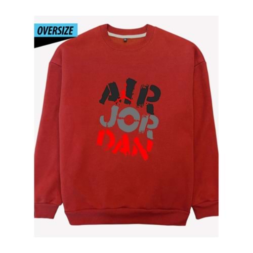 Blaze & Zane: Cesur ve Sınır Tanımaz! Oversize Sweatshirt Kırmızı