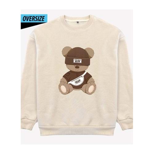 The Best Bear Oversize Sweatshirt Bej